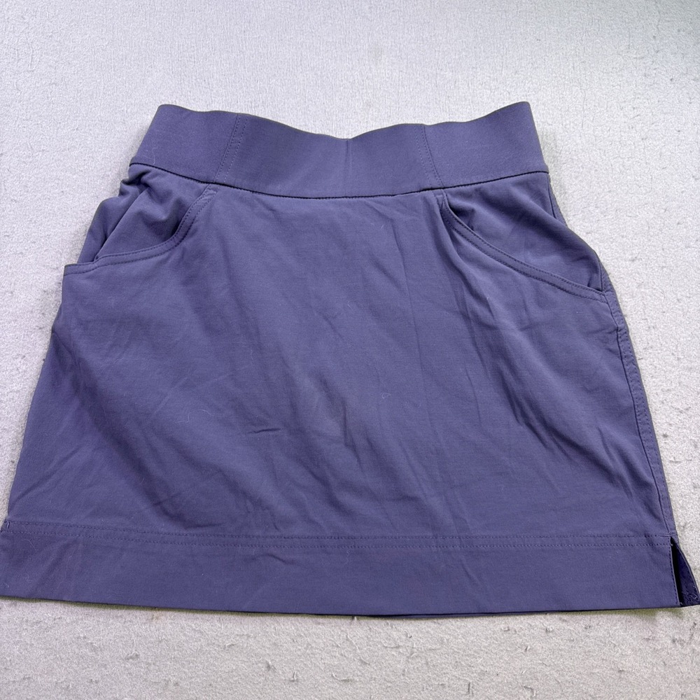 Columbia Skorts Womens XS Navy Blue Skirted Shorts Ruched Sides Outdoor